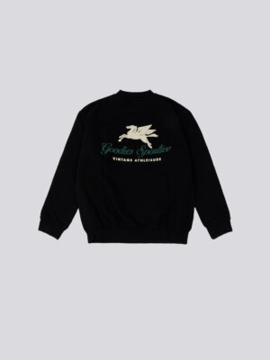 550 g Premium Black Crewneck Puff Print - Goodies Sportive