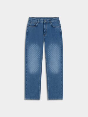Mid Blue Faded Monogram Amba Jeans - Daily Paper