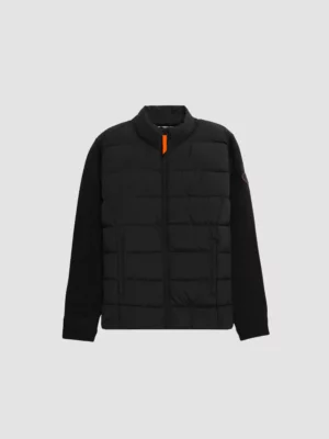 Gilet Alessandro Col Montant Matelassé Black - Gertrude