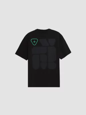 T-shirt Leon Geo Col Rond Black - Gertrude