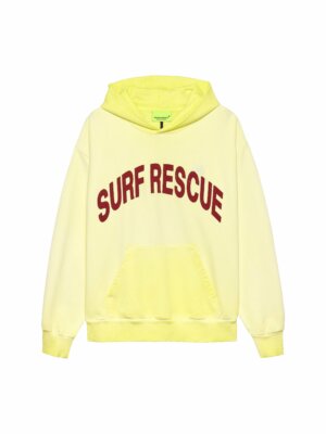 Surf Rescue Hoodie Lime Yellow - New Amsterdam Surf Association