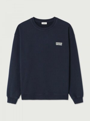 Sweat Plizzy Navy Vintage - American Vintage