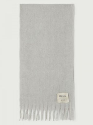 Écharpe Zinaco Gris Chine Noir L - American Vintage