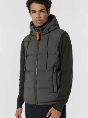 Cesarneo Sleeveless Down Jacket Greenish - Gertrude