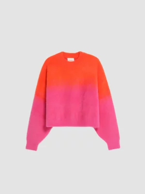 Idagr Cropped Oversized Fit Sweater Femme Pink - Gertrude