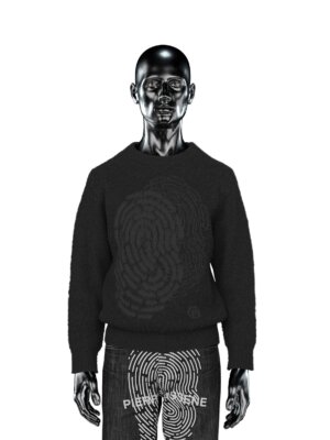 Mohair Sweater Charcoal Black - Pierre Bassene