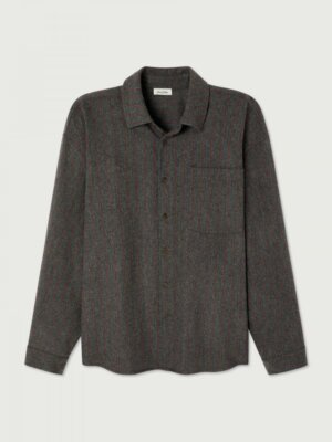 Chemise Rijy Gris Raye Rouge - American Vintage