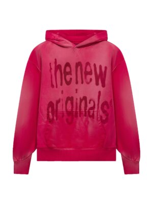 Airbrushed Big Logo Hoodie Beetroot Purple - The New Originals