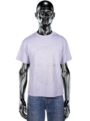 Glitta℗ Fingerprint T-shirt Heather Grey - Pierre Bassene
