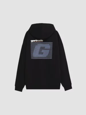 Sweat À Capuche Titus Stripe Zippé Black - Gertrude